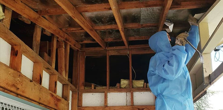 Asbestos ceilling removal